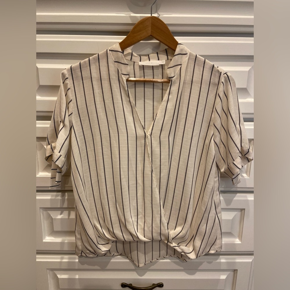 Lush high-low surplice blouse